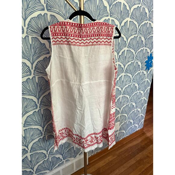 NWT Johnny Was JWLA DAHLLA SLIM LINEN VEST Sz. M - Picture 3 of 8